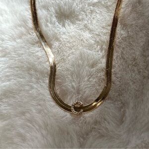 Ettika Herringbone C Necklace